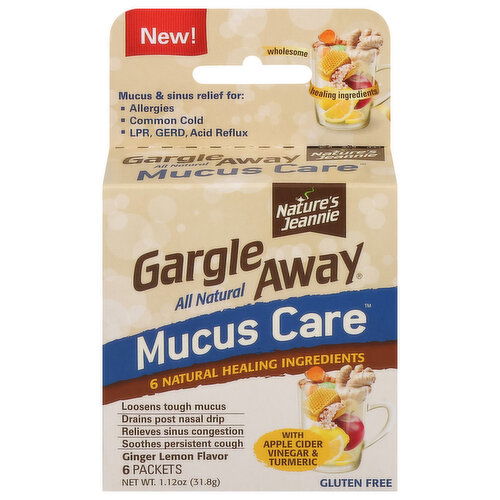 Gargle Away Mucus Care, Ginger Lemon Flavor