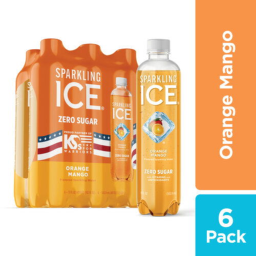 Sparkling Ice Orange Mango Sparkling Water 6 PK