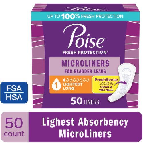 Poise Fresh Protection 1 Lightest Long Microliners