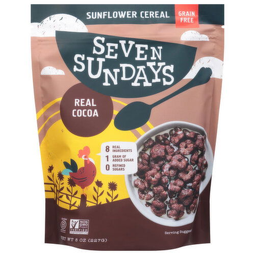 Seven Sundays Sunflower Cereal, Real Cocoa, Grain Free