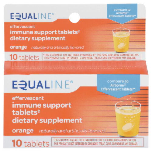 Equaline Immune Support, Effervescent, Tablets, Orange