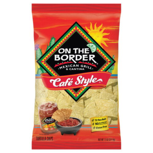 On the Border Tortilla Chips, Cafe Style