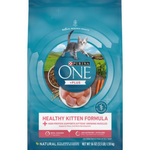 Purina One Cat Food, Real Chicken, Healthy Kitten Formula