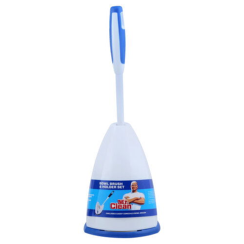 Mr Clean Bowl Brush & Holder Set