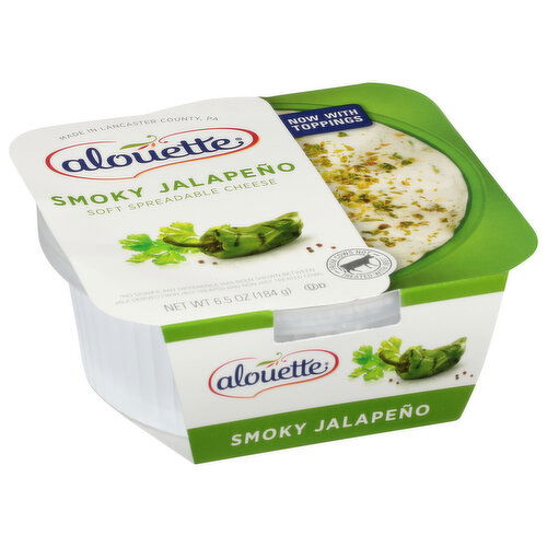 Alouette Spreadable Cheese, Soft, Smoky Jalapeno