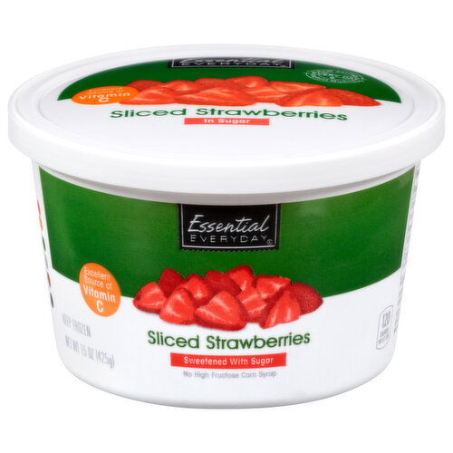 Essential Everyday Strawberries, in Sugar, Sliced