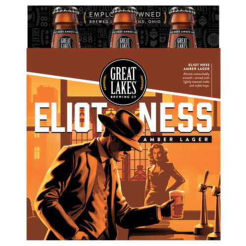 Great Lakes Brewing Co. Beer, Amber Lager, Eliot Ness