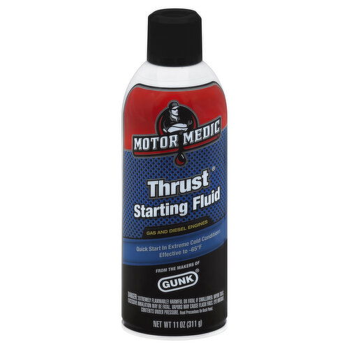 Motor Medic Starting Fluid, Thrust