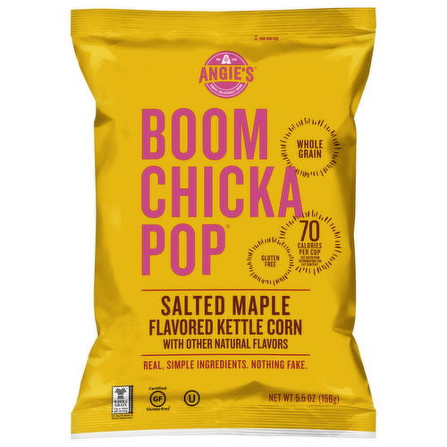 Angie's Boomchickapop Kettle Corn, Salted Maple Flavored