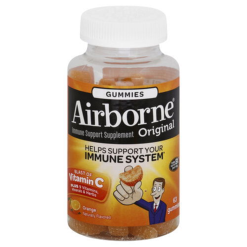 Airborne Immune Support, Original, Gummies, Orange