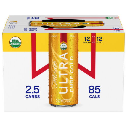 Michelob Ultra Pure Gold Beer, Organic, Light Lager