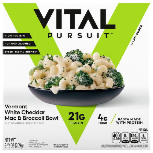 Vital Pursuit Mac & Broccoli Bowl, Vermont White Cheddar