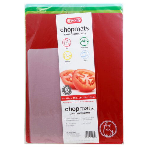 Dexas Chop Mats, 6 Pack