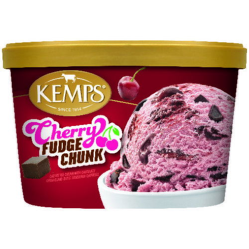 Kemps Cherry Fudge Chunk Ice Cream