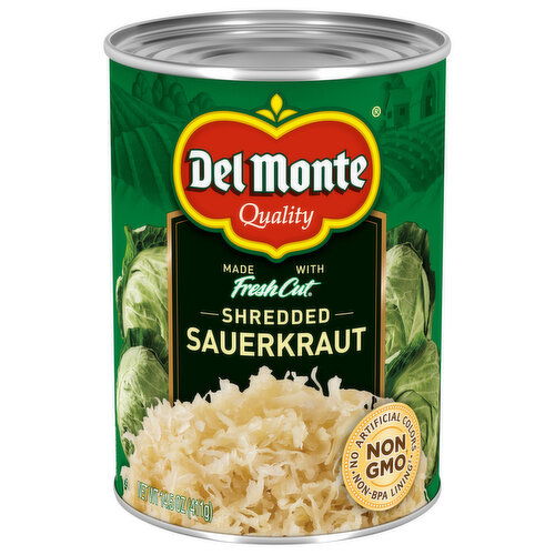 Del Monte Sauerkraut, Shredded, Fresh Cut