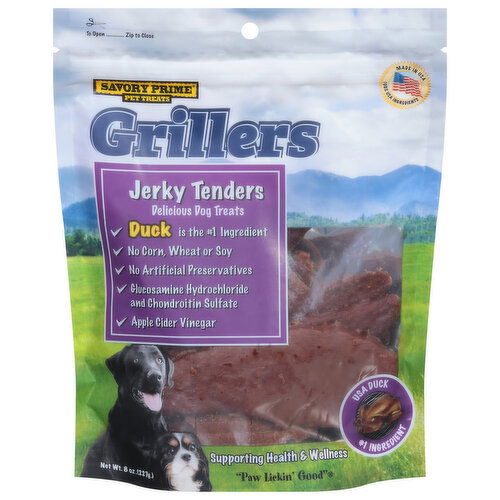 Savory Prime Dog Treats, Delicious, Grillers, Jerky Tenders