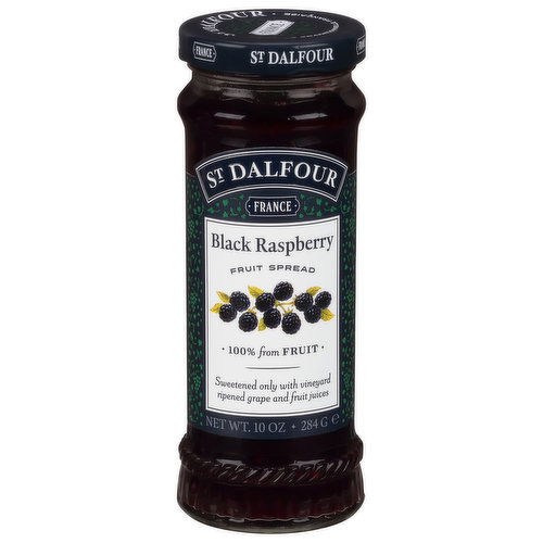 St Dalfour Fruit Spread, Black Raspberry