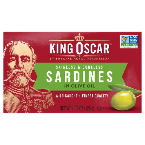 King Oscar Sardines, Skinless & Boneless