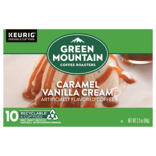 Green Mountain Coffee Roasters Coffee, Caramel Vanilla Cream, K-Cup Pods