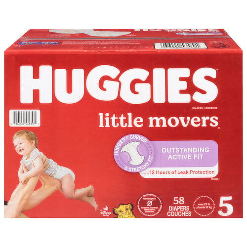 Huggies Little Movers Disney Baby 5 (Over 27 lb) Diapers (27+ lbs (12+ kg))