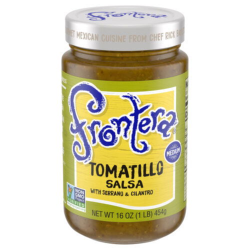 Frontera Medium Tomatillo Salsa with Serrano & Cilantro