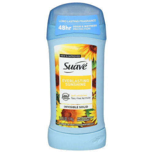 Suave Invisible Solid Everlasting Sunshine Antiperspirant Deodorant