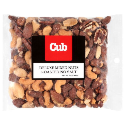 Cub Roasted No Salt Deluxe Mixed Nuts