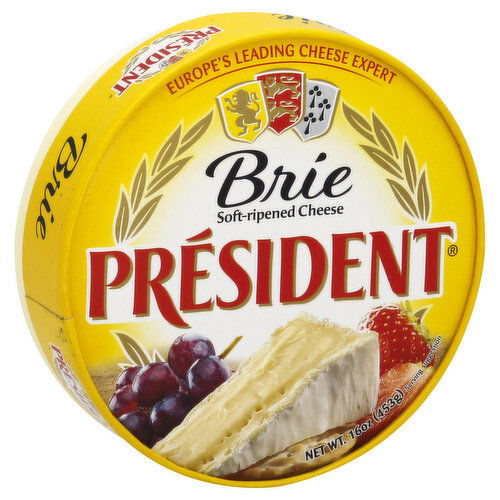 President Cheese, Brie, Soft-Ripened