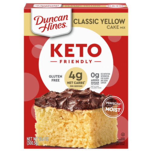 Duncan Hines Cake Mix, Keto Friendly, Classic Yellow