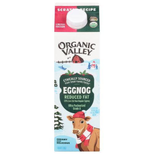 Organic Valley Eggnog, Reduced Fat