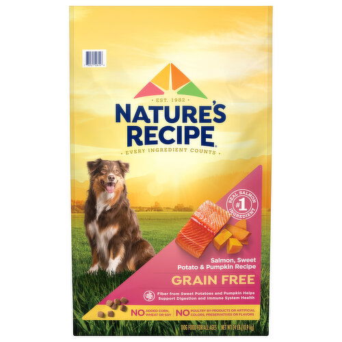 Nature's Recipe Grain Free For All Ages Salmon, Sweet Potato & Pumpkin Recipe Dog Food