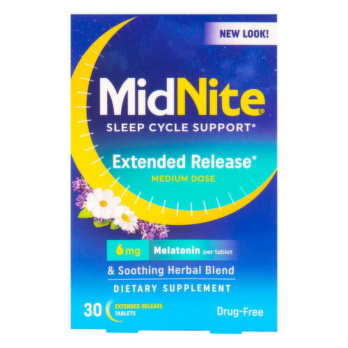 MidNite Sleep Cycle Support, 6 mg, Extended Release Tablet