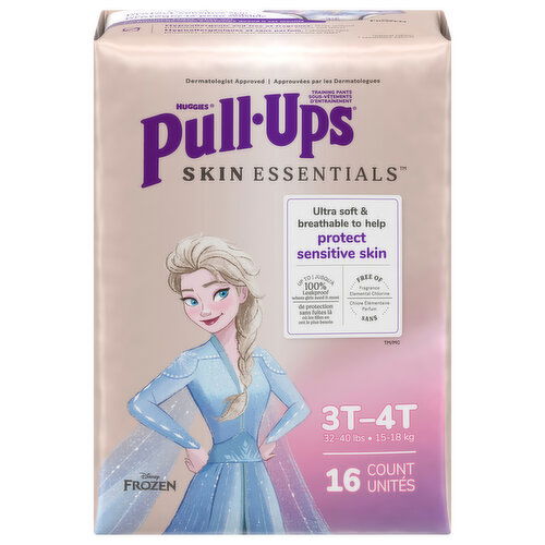 Pull-Ups Skin Essentials Training Pants, Disney Frozen, 3T-4T (32-40 lbs)