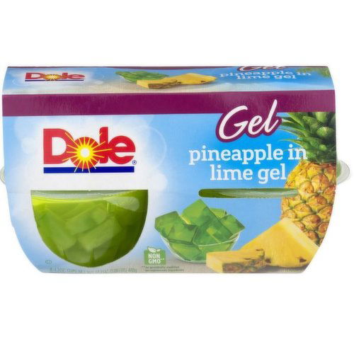 Dole Pineapple in Lime Gel 4 pack