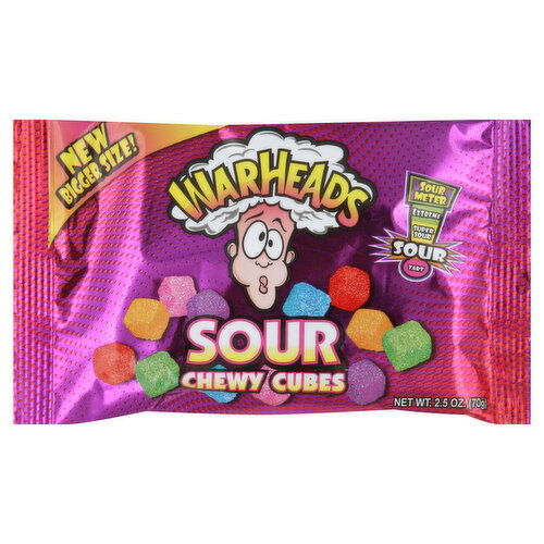 Warheads Chewy Cubes, Sour