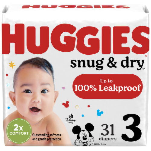 Huggies Snug & Dry Diapers, Disney Baby, 3 (16-28 lb)