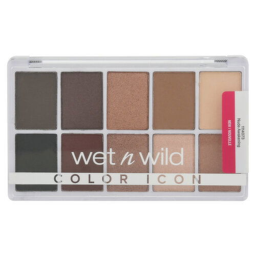 Wet n Wild Color Icon Eyeshadow, 10-Pan Palette, Nude Awakening 1114073