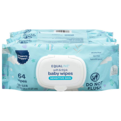 Equaline Baby Wipes, Soft & Thick, Sensitive Skin