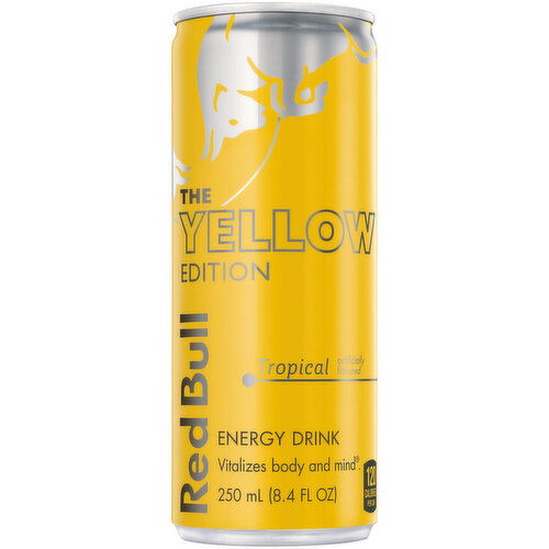 Red Bull Yellow Edition Tropical Energy Drink, Tropical