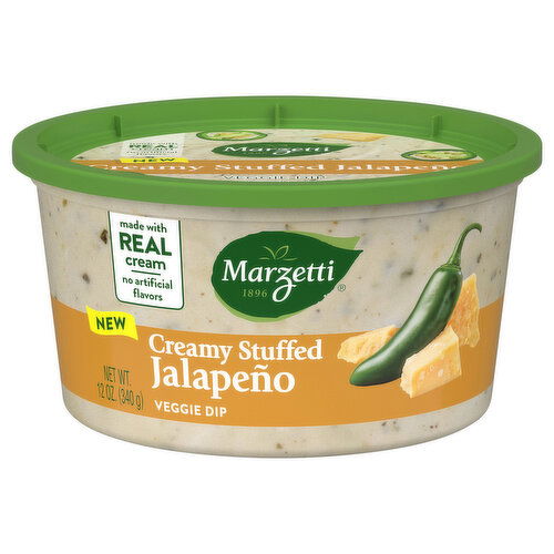 Marzetti Creamy Stuffed Jalapeño Veggie Dip 12 oz . Tub