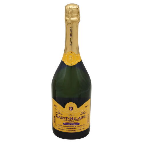 Saint Hilaire White Sparkling Wine, Brut, 2012