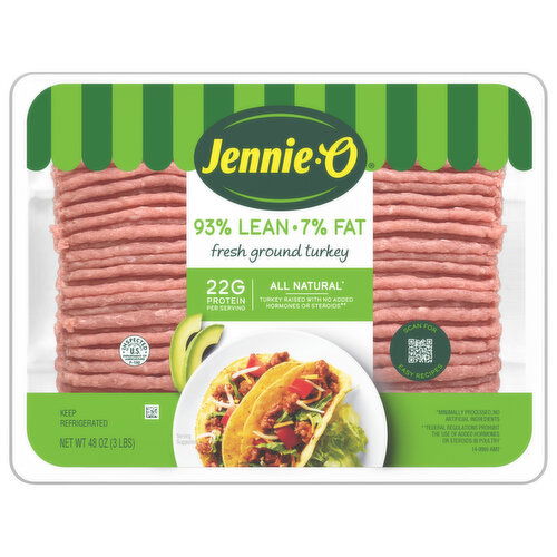 Jennie-O Turkey, Ground, 93%/7%, Fresh