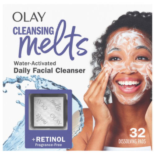 Olay Dissolving Pads Fragrance-Free Cleansing Melts + Retinol
