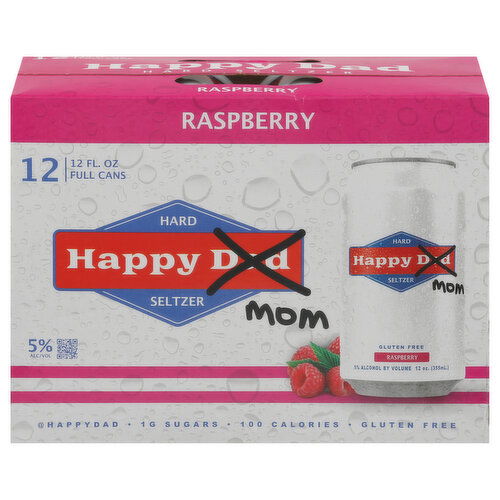 Happy Mom Hard Seltzer, Raspberry