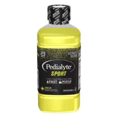 Pedialyte Electrolyte Solution Lemon Lime Ready-to-Drink