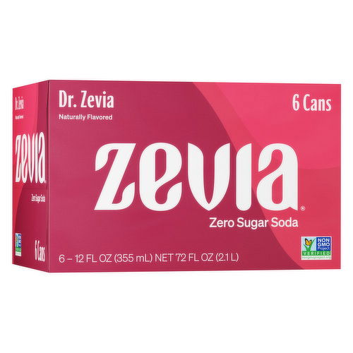 Zevia Soda, Zero Calorie, Dr Zevia