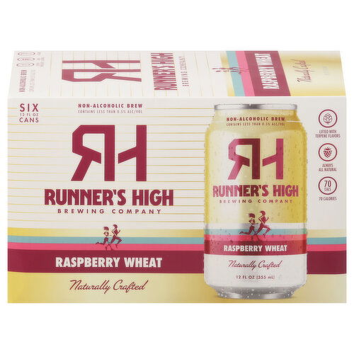 Runner's High Brewing Company Brew, Non-Alcoholic, Raspberry Wheat