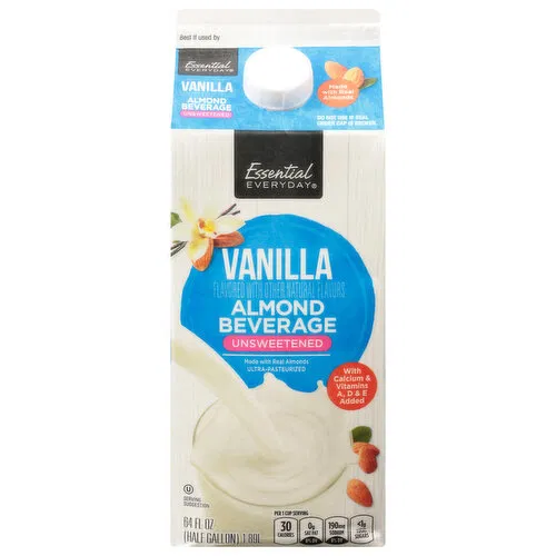 Essential Everyday Almond Beverage, Vanilla, Unsweetened