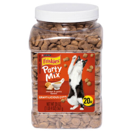 Friskies Party Mix Cat Treat, Chicken & Gravy Flavors