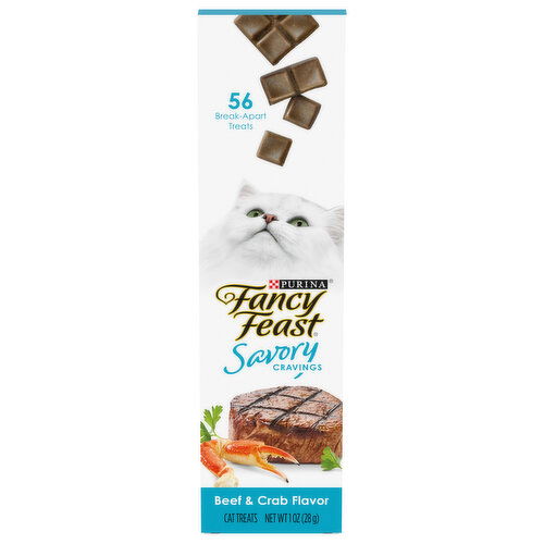 Fancy Feast Savory Cravings Cat Treats, Beef & Crab Flavor